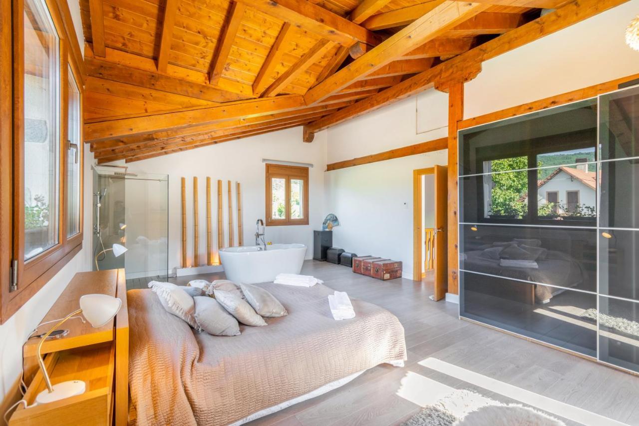 Casa Patxi, Espectacular Casa Rural Proxima A Pamplona Larrasoana エクステリア 写真